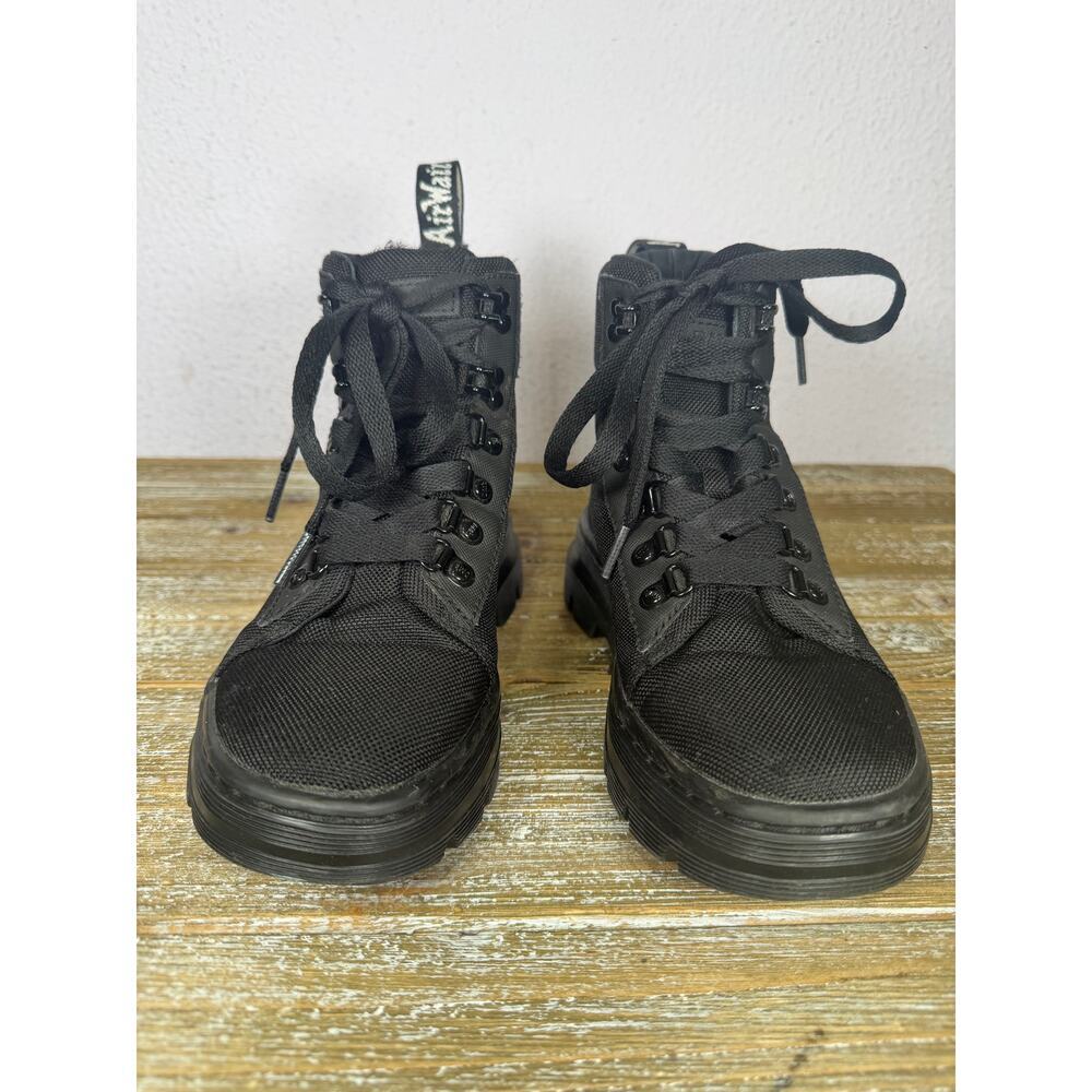 Dr. Martens Combs Black Combat Boots Womens 5 Gorpcore Utility Streetwear Grunge - Picture 2 of 9